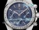 Swiss 11 replica Audemars Piguet Royal Oak 38 Lady Blue Baguettes 7750 Watch (3)_th.jpg